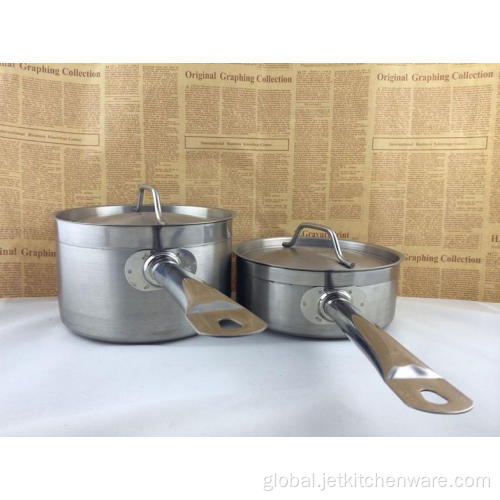 Cast Iron Sauce Pot Stainless Steel Milk Boiling Pot with Lid Manufactory